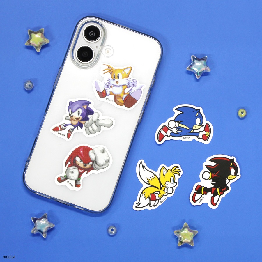 4月下旬発売予定 ソニック・ザ・ヘッジホッグ モバイルステッカー