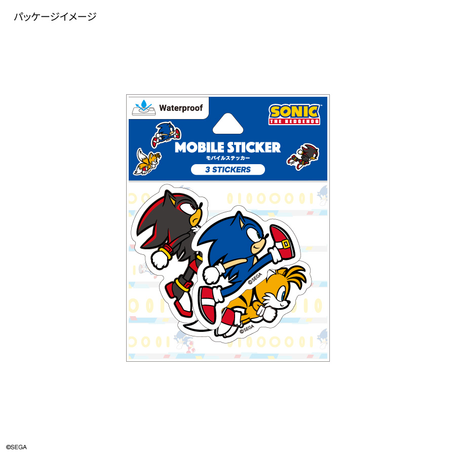 4月下旬発売予定　ソニック・ザ・ヘッジホッグ モバイルステッカー