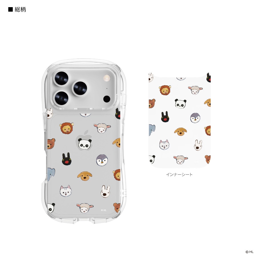 リサとガスパール iPhone17 Pro 対応 クリスタルクリアケース