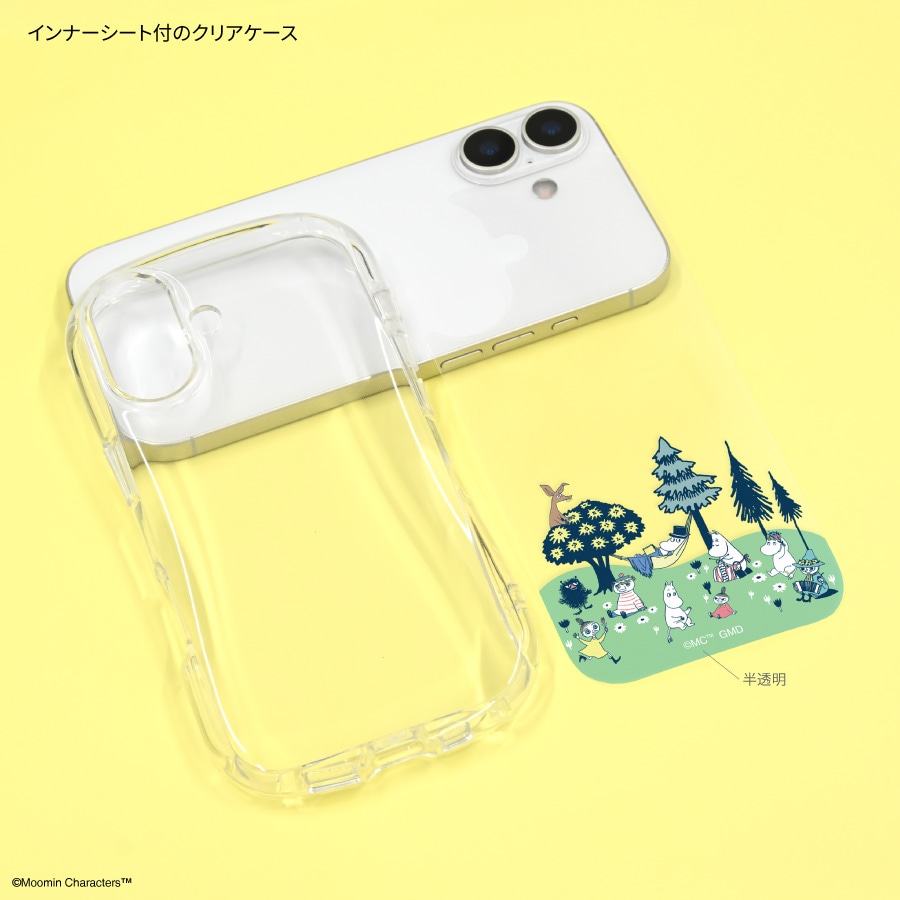 ムーミン iPhone17 対応 クリスタルクリアケース