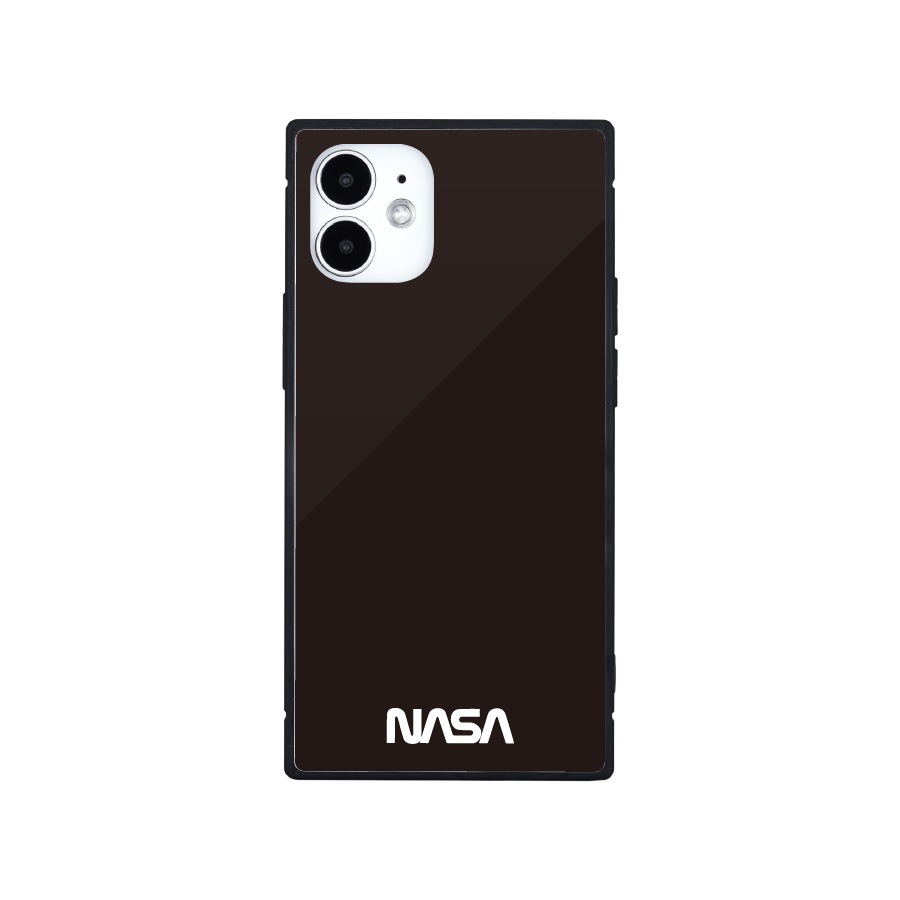 NASA　iPhone12 mini対応 スクエアガラスケース