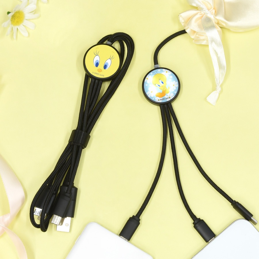 ルーニー・テューンズ フラッシュマルチ充電ケーブル