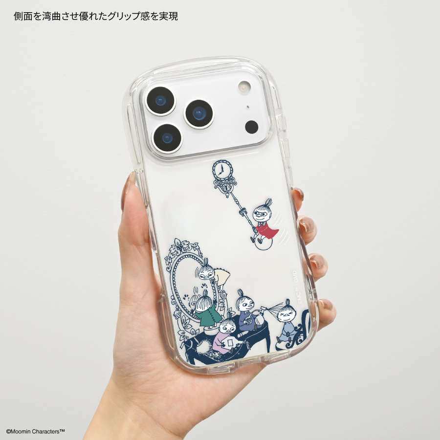 ムーミン iPhone17 Pro 対応 クリスタルクリアケース