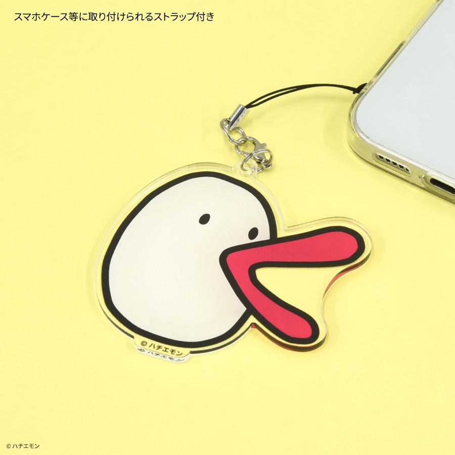 ハチエモン モバイルアクリルストラップ Lサイズ