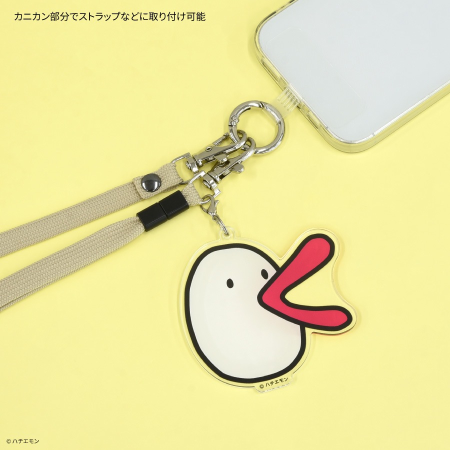 ハチエモン モバイルアクリルストラップ Lサイズ