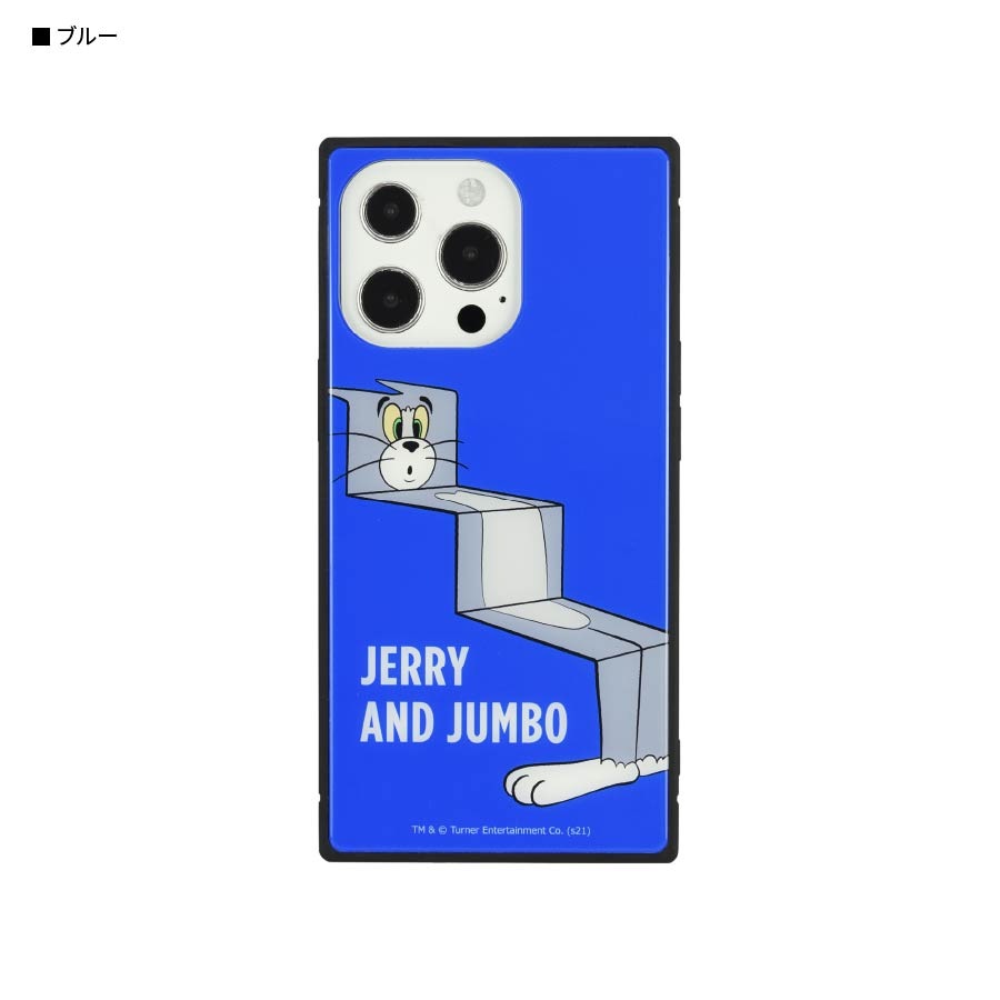 トムとジェリー【FUNNY ART series】 iPhone13 Pro対応 スクエアガラスケース