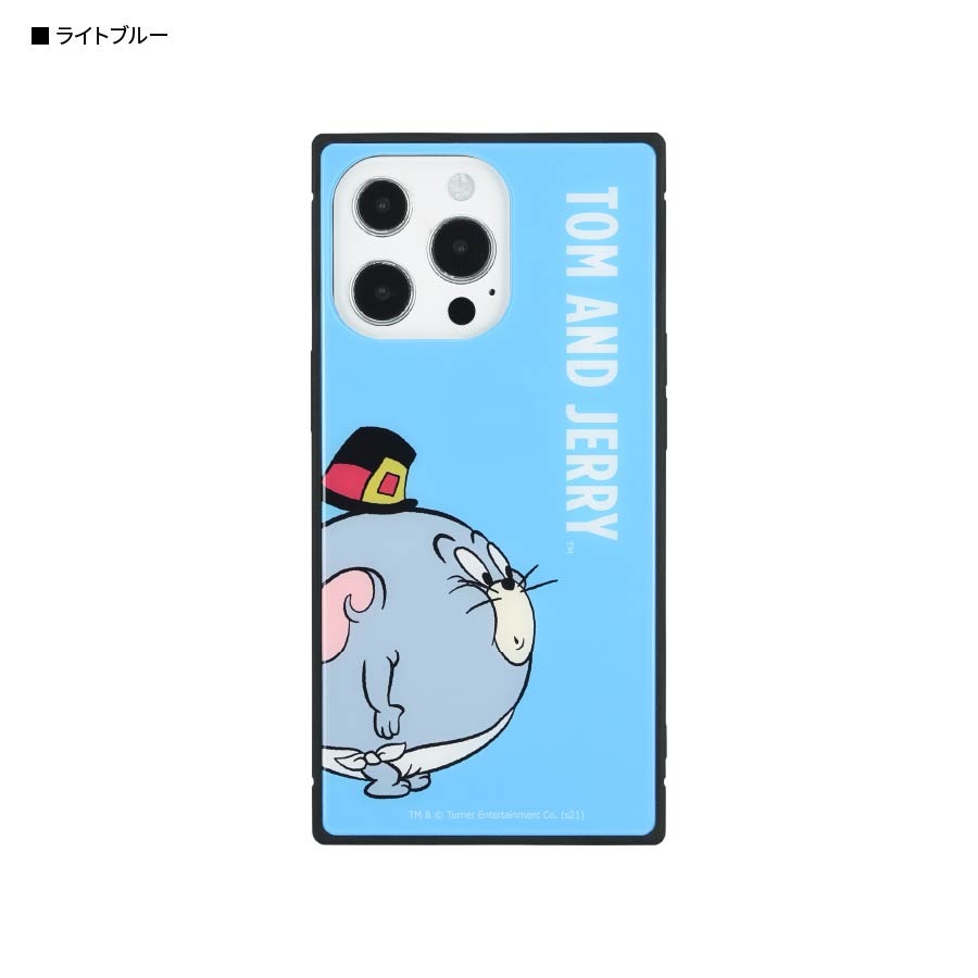 トムとジェリー【FUNNY ART series】 iPhone13 Pro対応 スクエアガラスケース