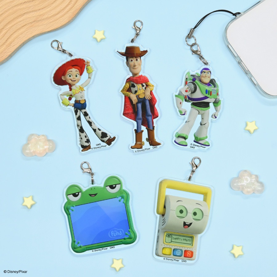 ピクサーキャラクター ／ モバイルアクリルストラップ Lサイズ