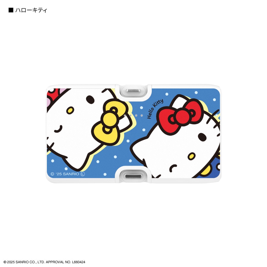 サンリオキャラクターズ Lightning / Type-C コネクタ付き リチウムイオン充電器 4000mAh