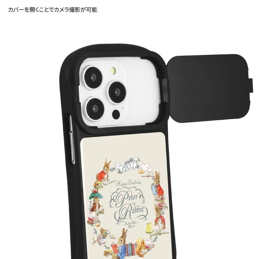 ピーターラビット(TM) iPhone14 / 14 Pro / 13 / 13 Pro / 12 / 12 Pro 対応 ハイブリッドガラスケース