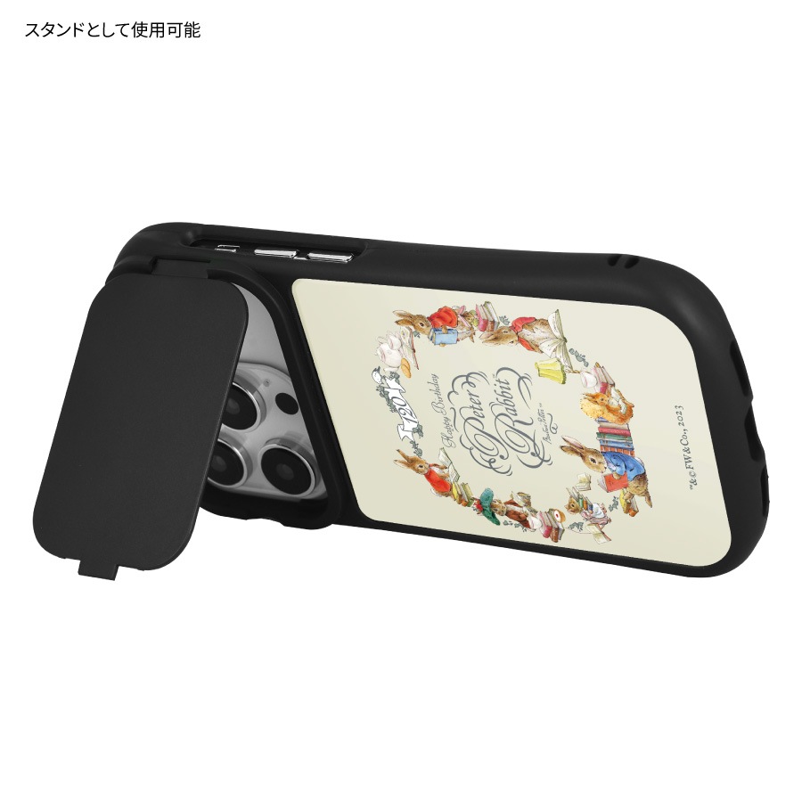ピーターラビット(TM) iPhone14 / 14 Pro / 13 / 13 Pro / 12 / 12 Pro 対応 ハイブリッドガラスケース