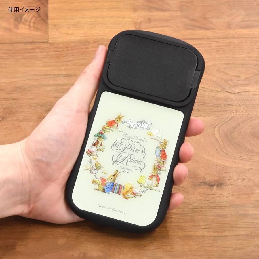 ピーターラビット(TM) iPhone14 / 14 Pro / 13 / 13 Pro / 12 / 12 Pro 対応 ハイブリッドガラスケース