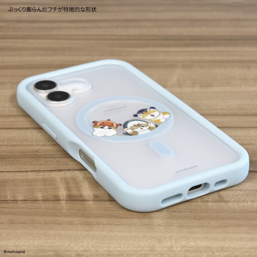 mofusand iPhone16 MagSafe 対応 プランプフレームケース