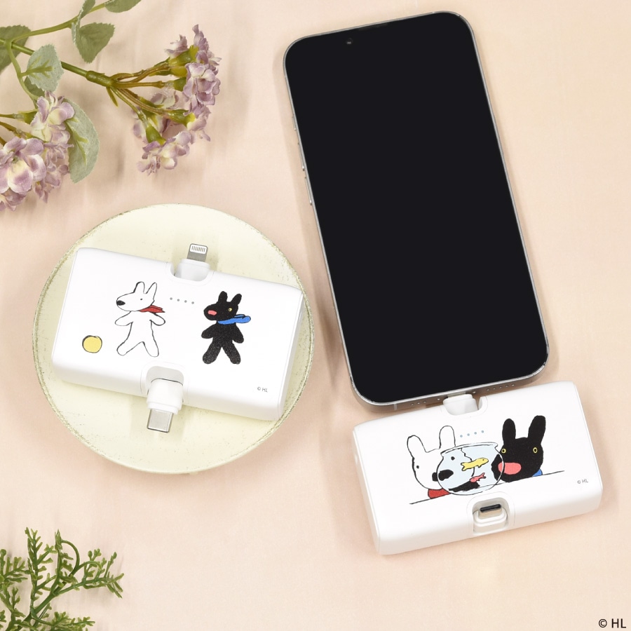 リサとガスパール Lightning / Type-C コネクタ付き リチウムイオン