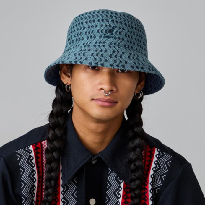 KANGOL｜Bermuda Zig Zag Bucket Hat / カンゴール/バミューダ ジグ