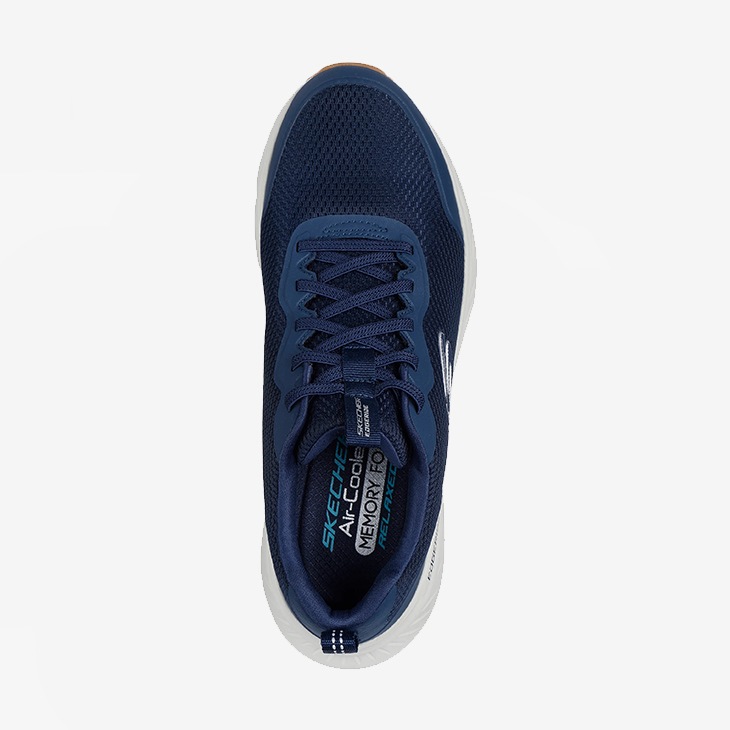 ・SKECHERS｜Edgeride Rekze Extra Wide Fit/ スケッチャーズ/エッジライド レクゼ エクストラ ワイド フィット/ネイビーｘホワイト # SKECHERS｜Edgeride Rekze Extra Wide Fit/ スケッチャーズ/エッジ