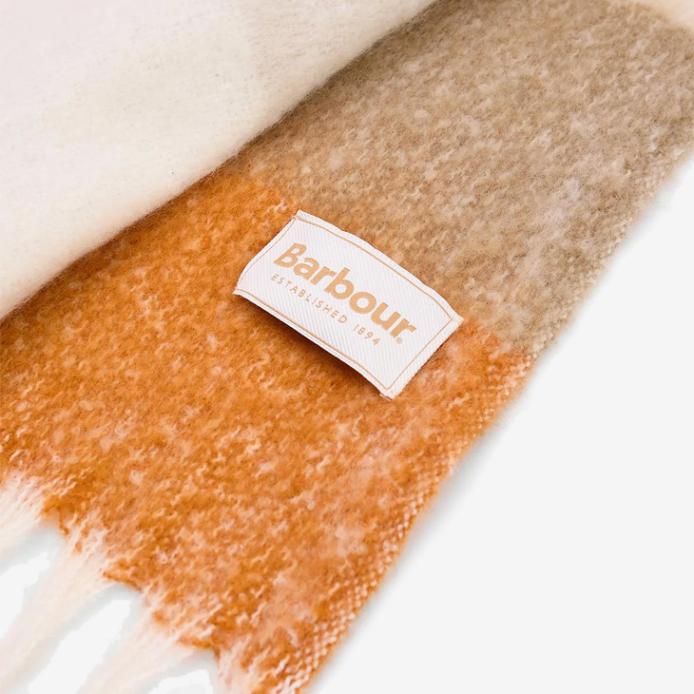 BARBOUR｜W Marie Scarf Block Check Twisted Tassell/ バブアー