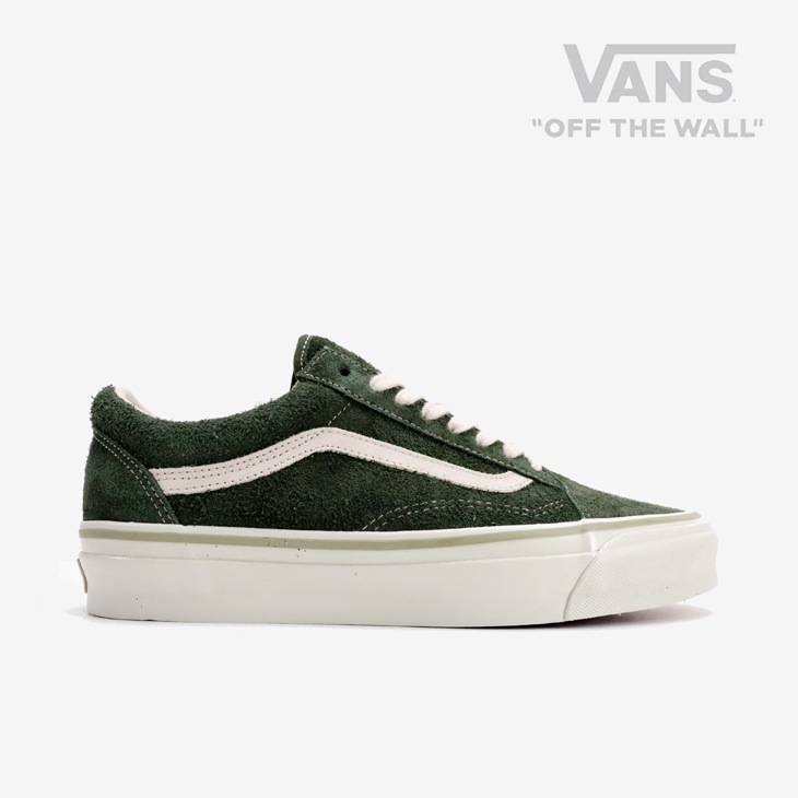 ・VANS Premium｜Old Skool Lx Shag Suede/ ヴァンズ/プレミアム オールド スクール ラックス シャグギー スエード/ケルプ # VANS Premium｜Old Skool Lx Shag Suede/ ヴァンズ/プレミアム