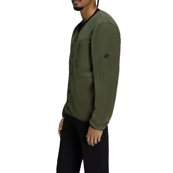 ・MAMMUT｜Moon Stone Hybrid Mid Layer Cardigan AF Polartec Fleece/ マムート/ムーンストーン ハイブリッド ミッドレイヤー カーディガン アジアン ポーラテックフリース/ダークマーシュ # MAMMUT｜Moon Stone Hybrid Mid Layer Cardigan AF Polartec Fleece