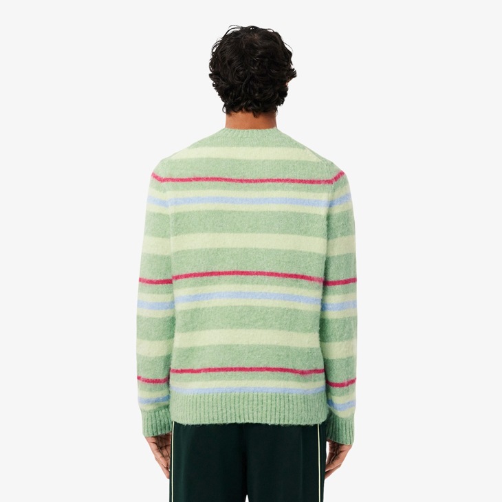 LACOSTE｜Alpaca Blend Striped Knit Sweater/ ラコステ/アルパカ
