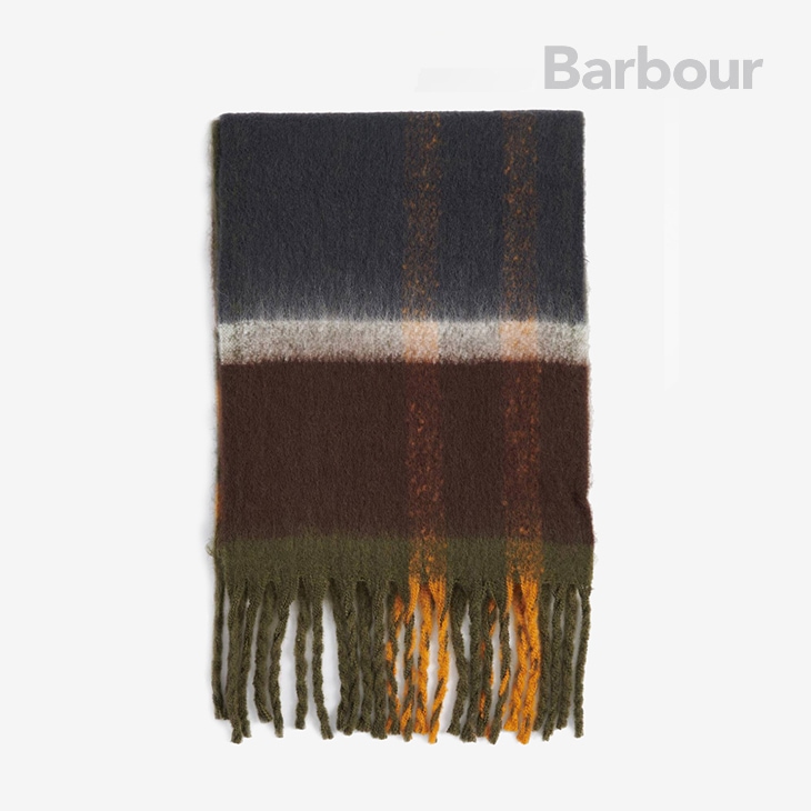 ・BARBOUR｜Isla Tartan Boucle Scarf/ バブアー/アイラ タータン ブークレ スカーフ/クラシックタータン # BARBOUR｜Isla Tartan Boucle Scarf/ バブアー/アイラ タータン