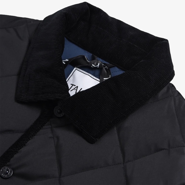 TAION｜City Piping Cord Collar Down Cardigan/ タイオン/シティ