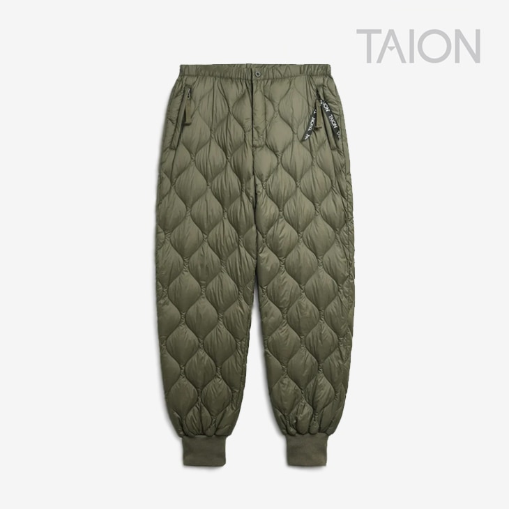 ・TAION｜W Military Down Pants Soft Shell/ タイオン/ミリタリー ダウン パンツ ソフト シェル/ダークオリーブ # TAION｜W Military Down Pants Soft Shell/ タイオン/ミリタリー