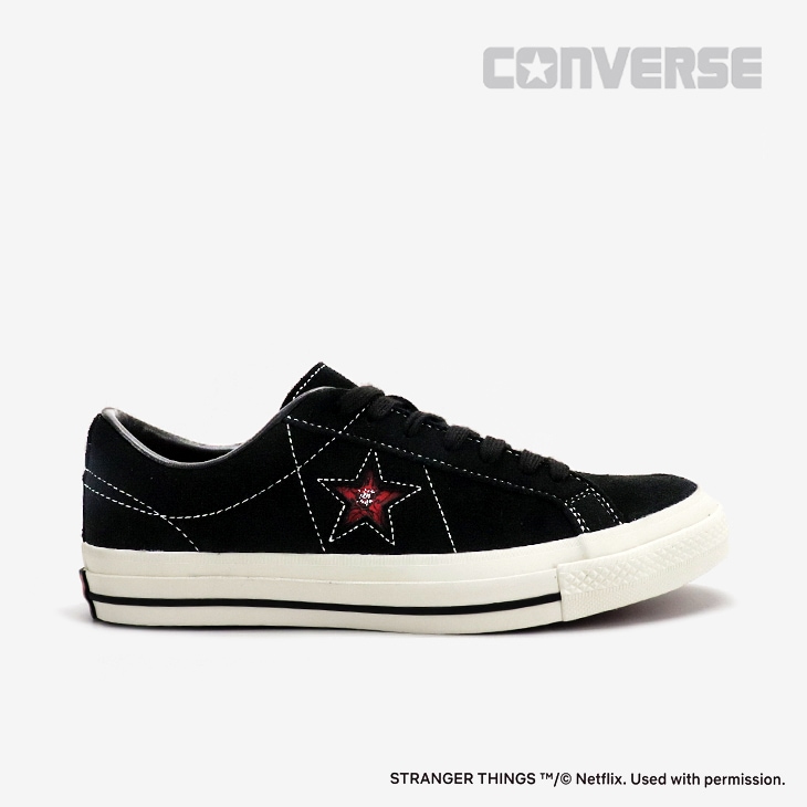 ｀CONVERSE｜ｘStranger Things 5 One Star Suede Demogorgon/ コンバース/ストレンジャー シングス 5 ワン スター スエード デモゴルゴン/ブラック # CONVERSE｜xStranger Things 5 One Star Suede Demogorgon