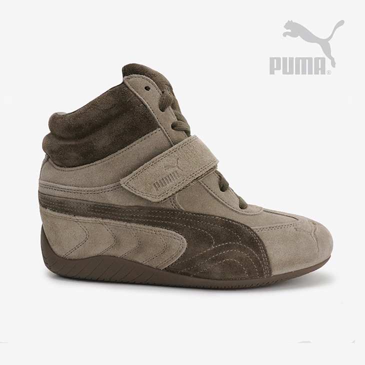 ・PUMA｜W Speedcat Wedge Heel Lux Suede/ プーマ/スピードキャット ウェッジ スエード/トータリートープｘチョコレート # PUMA｜W Speedcat Wedge Heel Lux Suede/ プーマ/スピードキャット