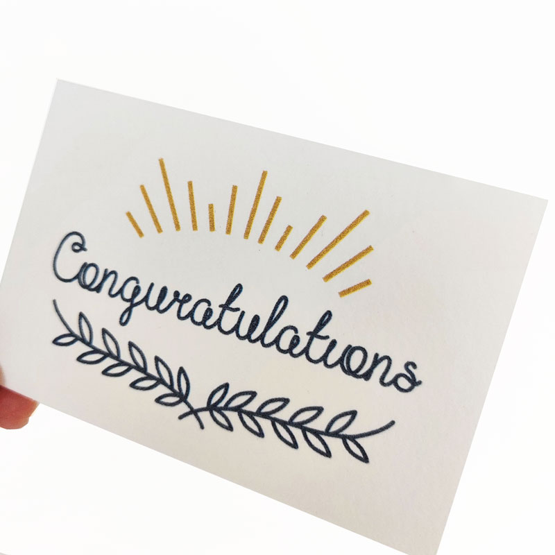 ラッピング メッセージカード付き 「おめでとう」 | ラッピング