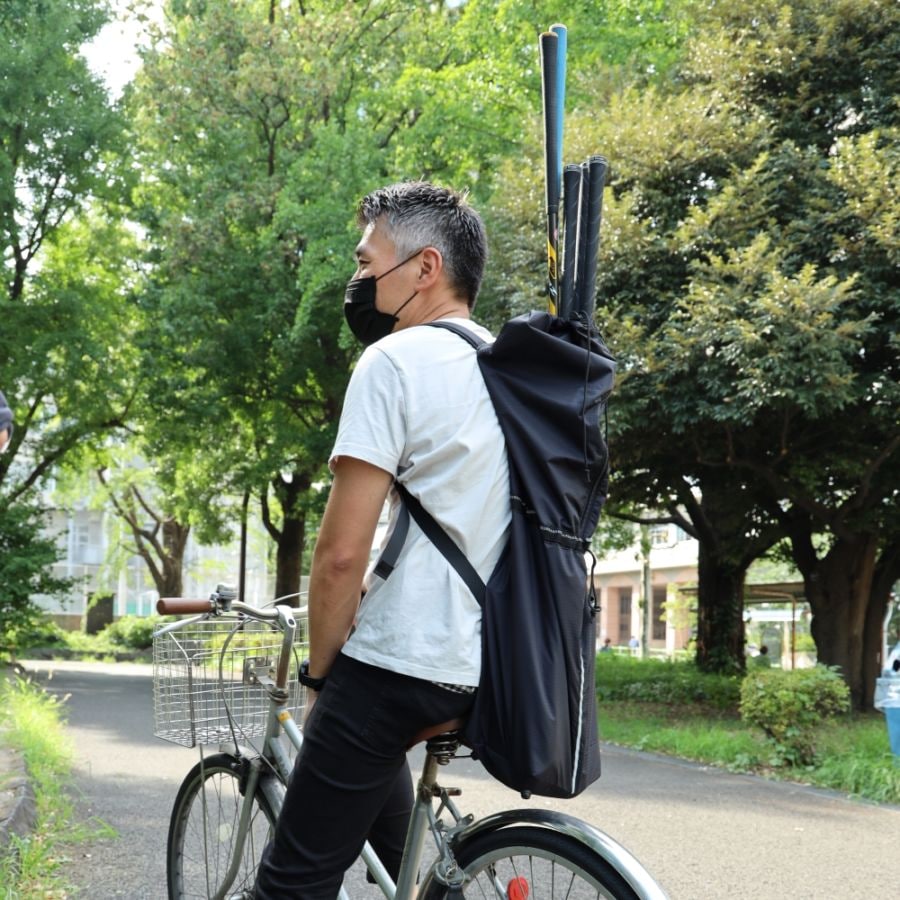 自転車用　ゴルフ練習バック モルトベーネ　ゴルチャリ ゴルファー必見！】電チャリ×クラブケースの “ゴルチャリ