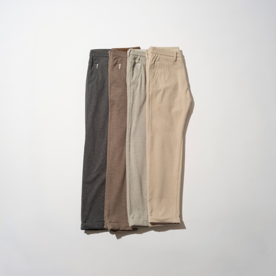 ONO（オノ）+8186 ボンバーヒートヘリンボーン テーパードパンツ【真冬ゴルフも 一枚でいける暖かさ！】