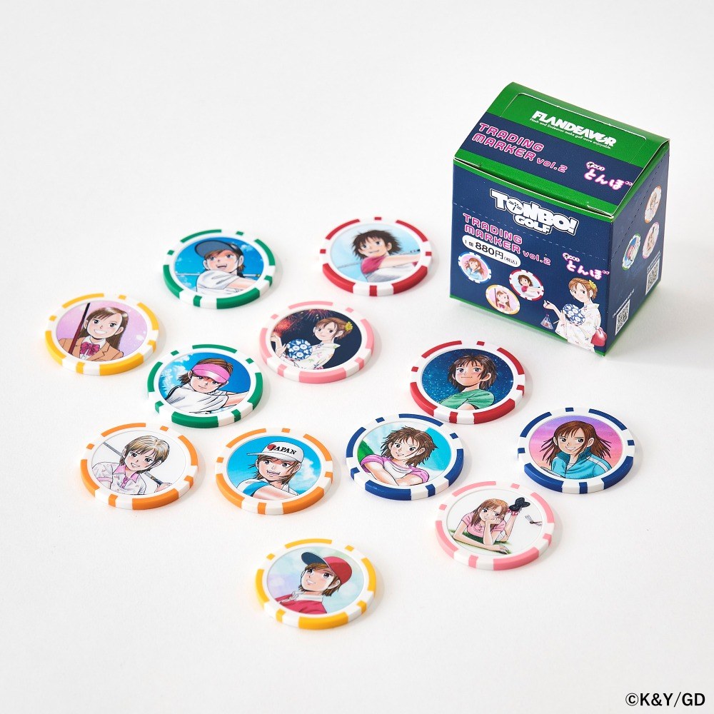 【新品限定品】オーイ！とんぼ ゴルフマーカー 3点セット アニメ 漫画 トレーディングマーカー第2弾（BOX）【FLANDEAVOR × オーイ