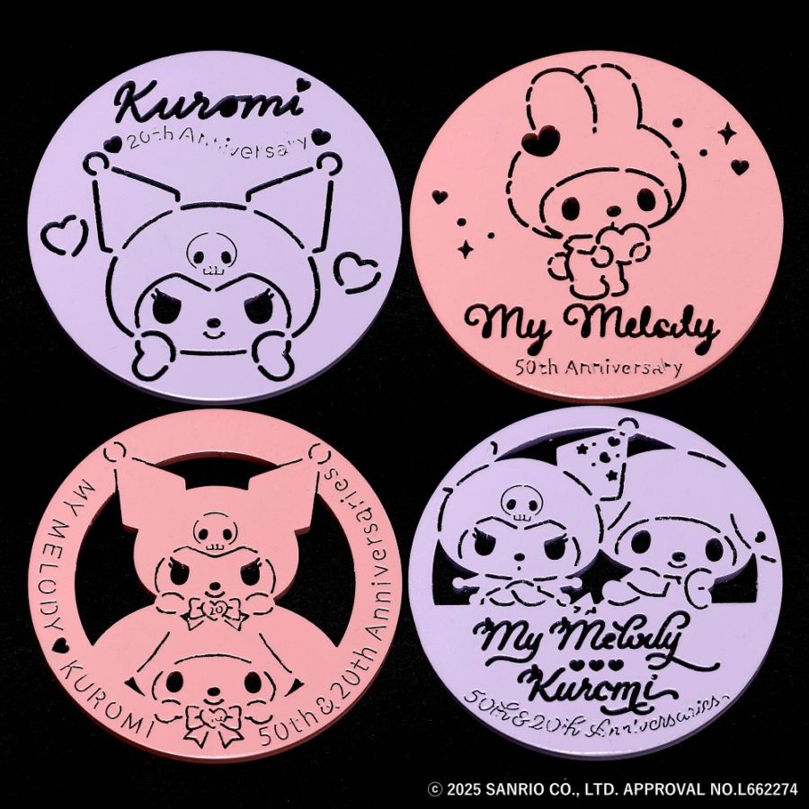 【サンリオキャラクターズ】　マイメロディ50周年・クロミ20周年　限定ゴルフマーカー 