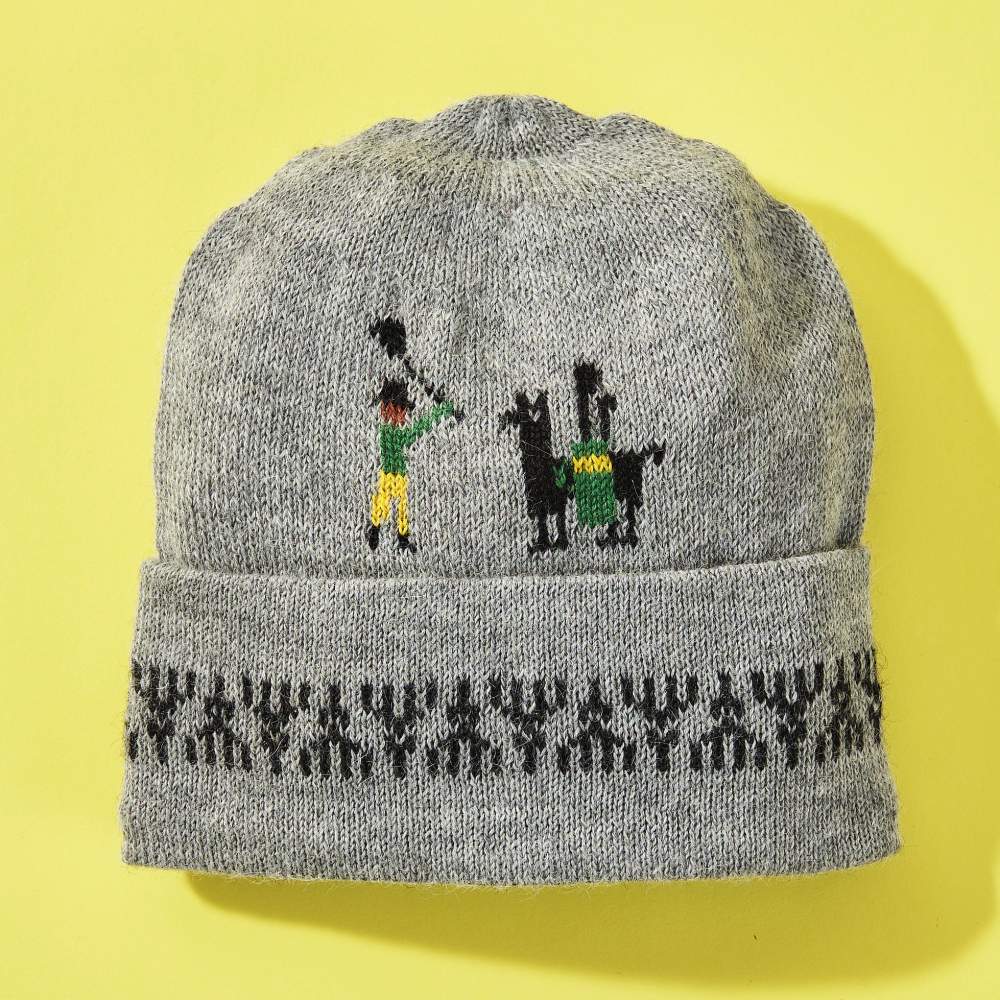 インポートハウス　アルパカ100％ニットキャップ【軽くて滑らかで保温性バツグン！】