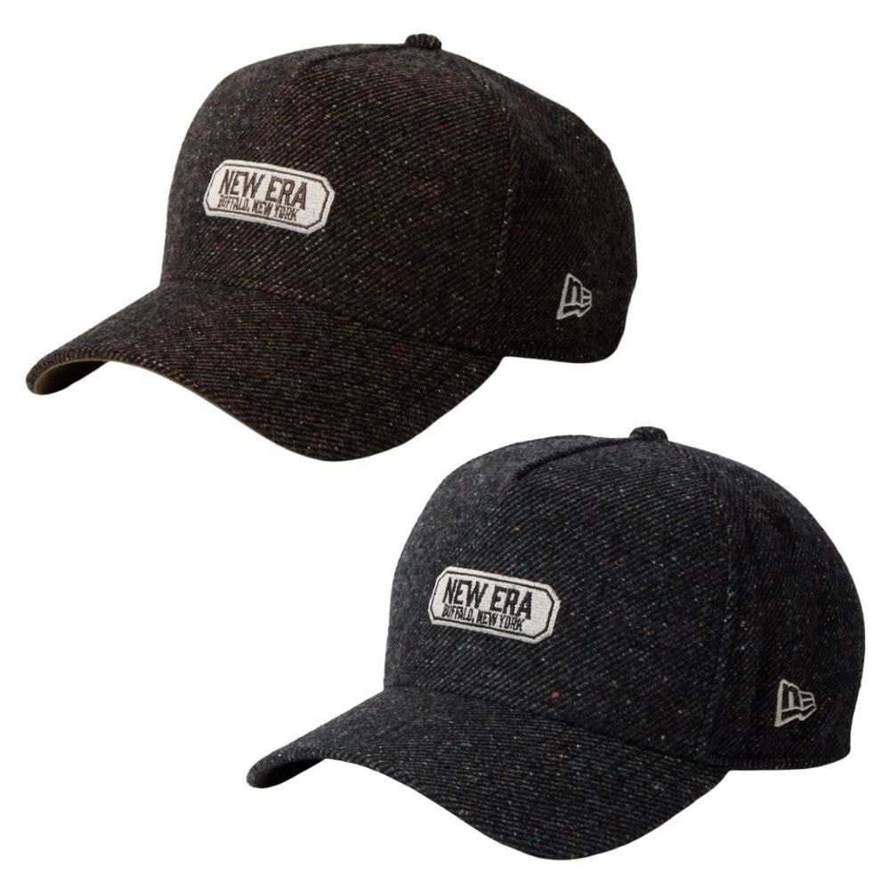 【NEW ERA GOLF】9FORTY A-Frame ネップウールツイード キャップ【上品なツイードで冬コーデを格上げ】