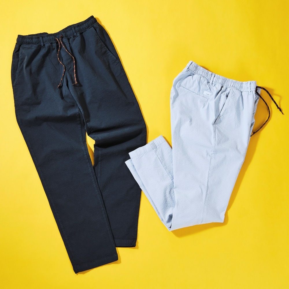 S001ドローコード イージーパンツ【カジュアルなのに品がある! 100%メイド・イン・イタリア】