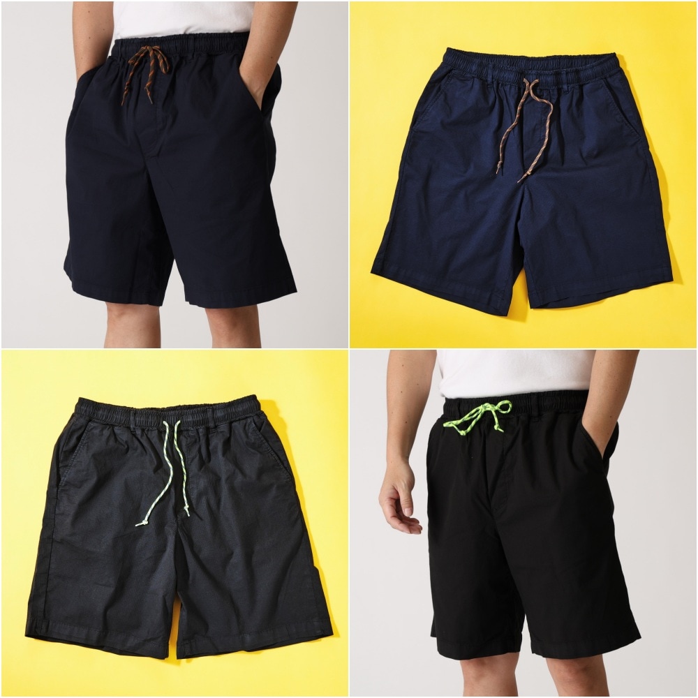 S001 ドローコードショーツ【メイド・イン・イタリアの、品ありスポーティな快適短パン】