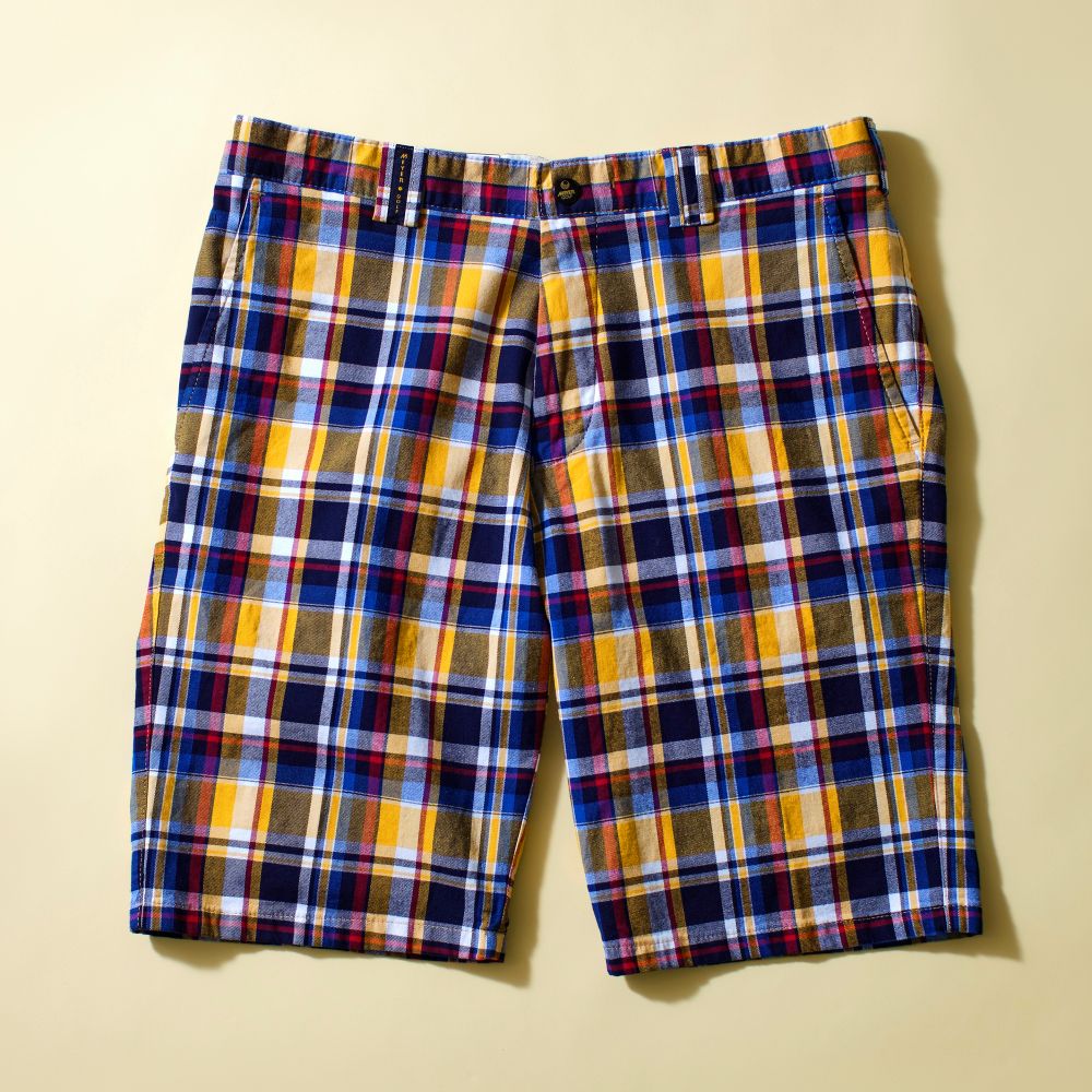 MEYER チェック柄ストレッチ ショートパンツ【ピュアオーガニック