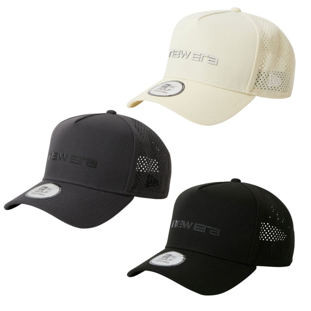 【NEW ERA GOLF】9FORTY A-Frame レーザーパーフォレーティッド ブランドネームロゴ 