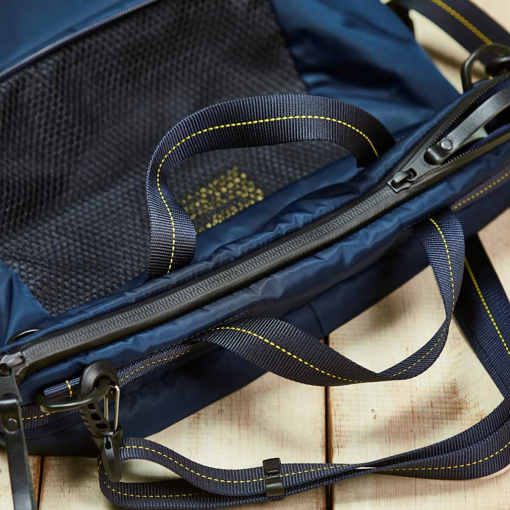 DOCUS ラウンドバック（ネイビー） 完売御礼！【出来る大人に出来るバッグ】HARVEST LABEL拡張ラウンドバッグ