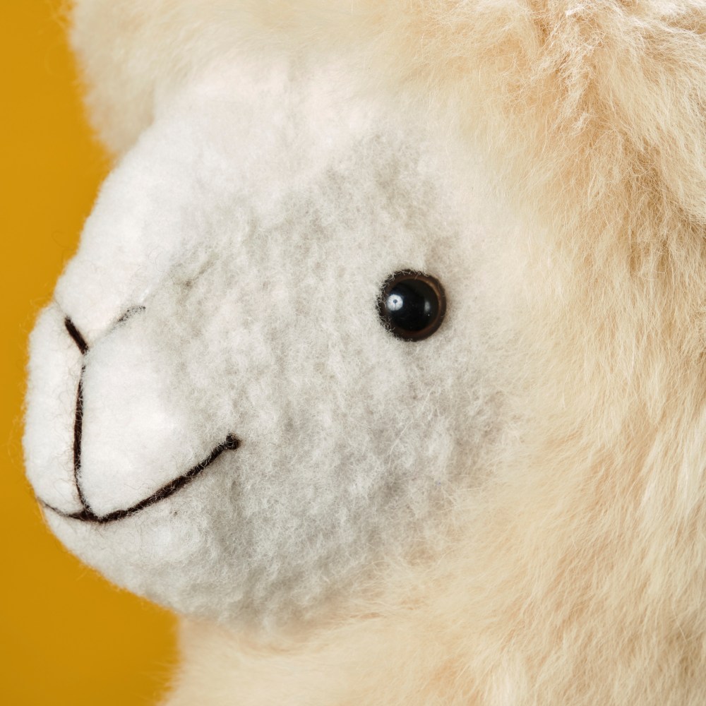 アルパカページ ふわふわアルパカちゃんヘッドカバー【柔らかくてふわっふわ！心癒す