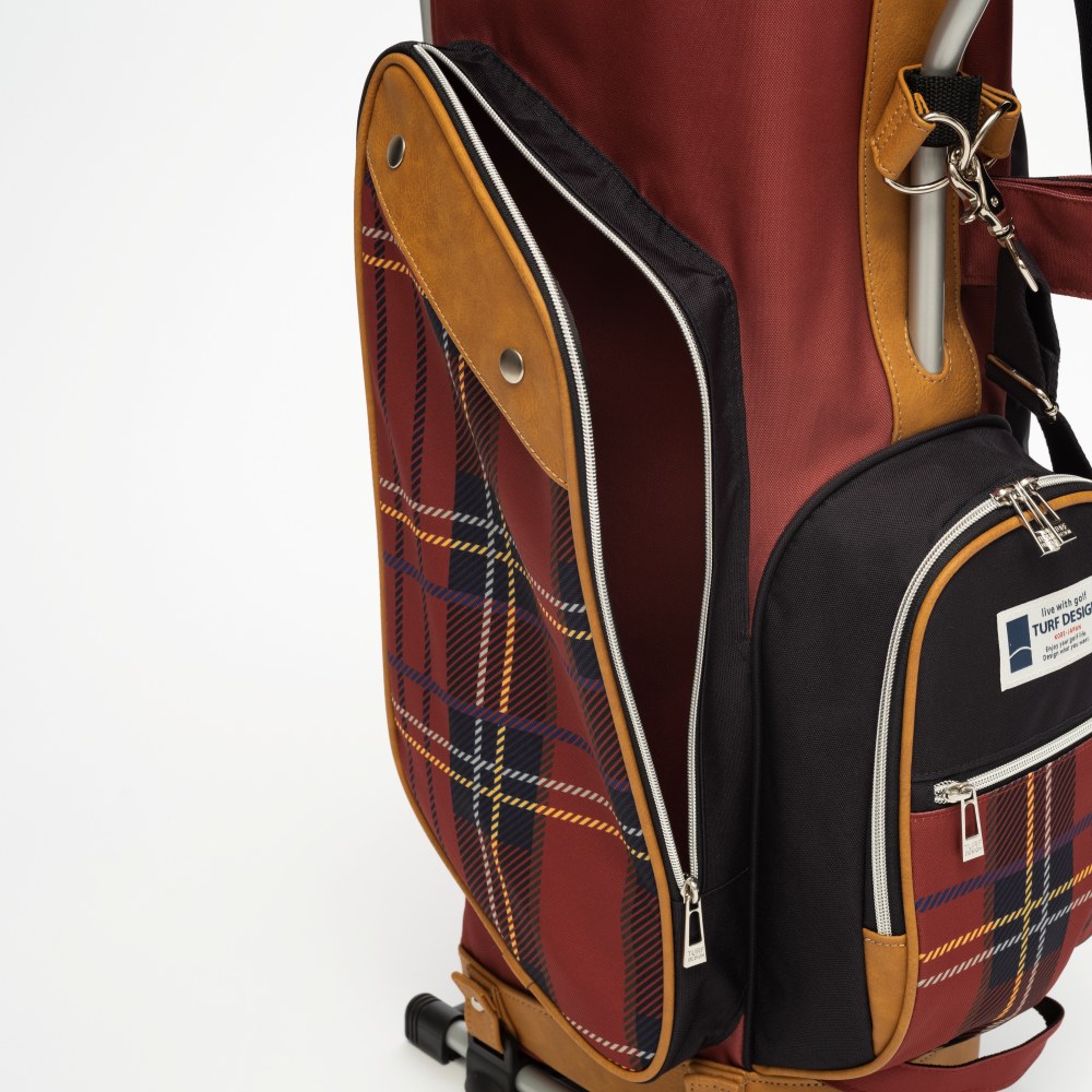 ラフアンドスウェル　チェック柄スタンドキャディバッグ ラフアンドスウェル チェック柄スタンドキャディバッグ ラフアンド