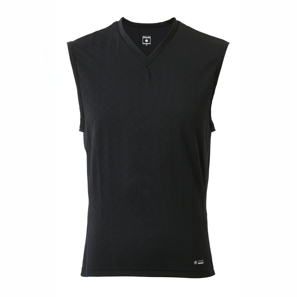 トップス FCRB  FREEZE TECH NO SLEEVE TOP FREEZE TECH PERFORMANCE LINE 冷感ノースリーブ Vネックシャツ