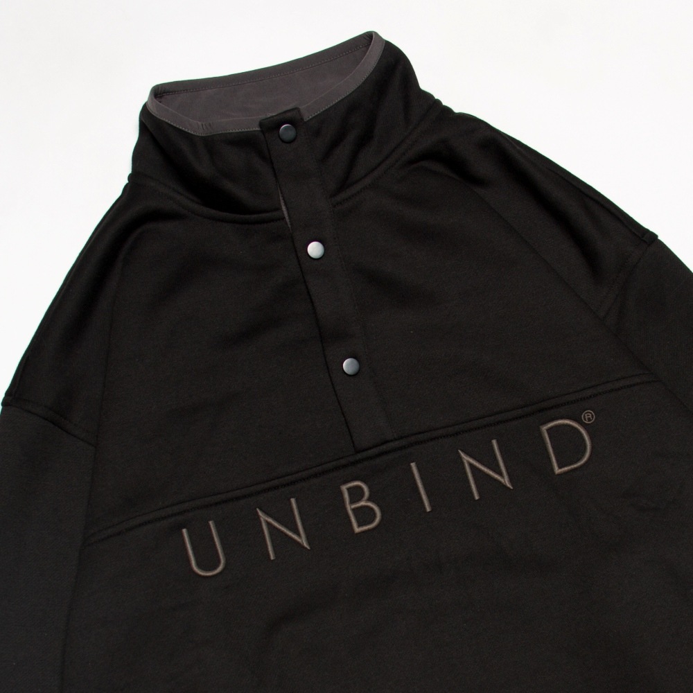 UNBIND(アンバインド) ハーフ スナップ スウェット プルオーバー