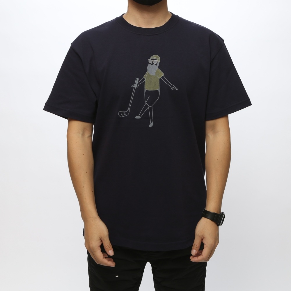 ゴルファーモチーフが可愛い ビッグプリント半袖tシャツ ゴルファーモチーフが可愛い ビッグプリント半袖tシャツ