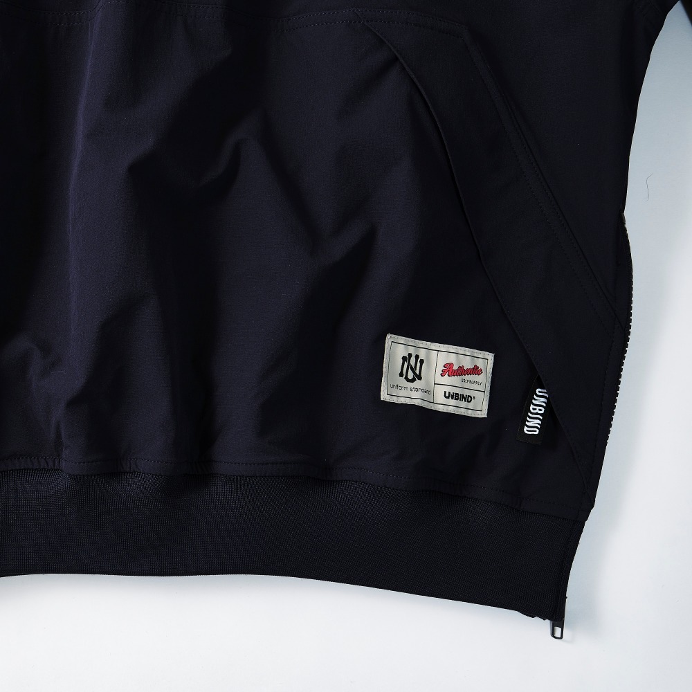 UNBIND(アンバインド) クラシックVネックプルオーバー【ライン入りリブ