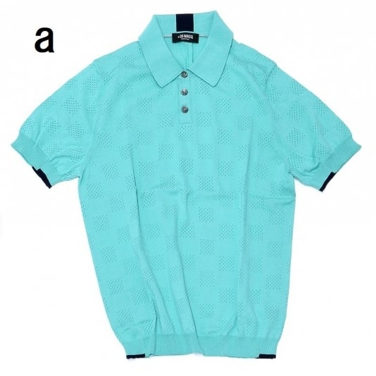 39MASQ コットンニットポロ【イタリア発の上質ニットポロ】