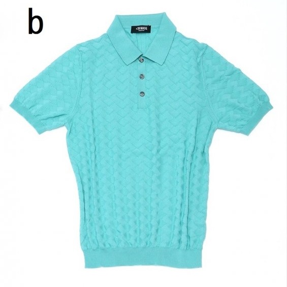 39MASQ コットンニットポロ【イタリア発の上質ニットポロ】