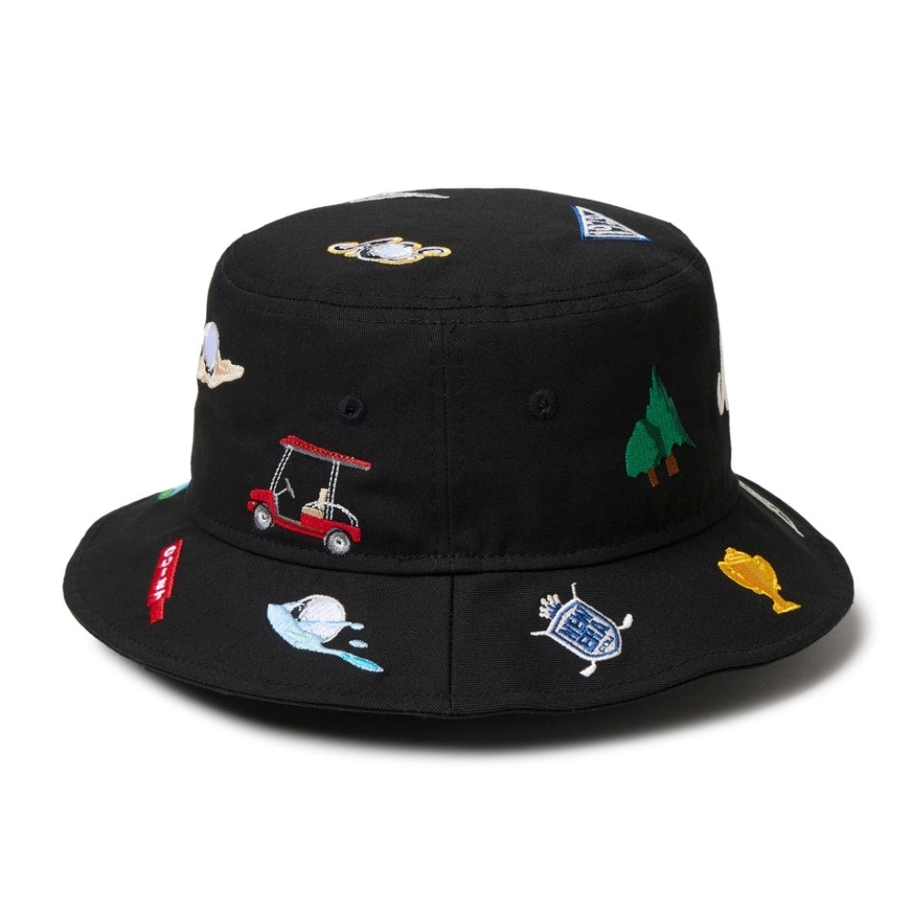 NEW ERA GOLF】 バケットハット01 ペナント＆エンブレム ALLOVER